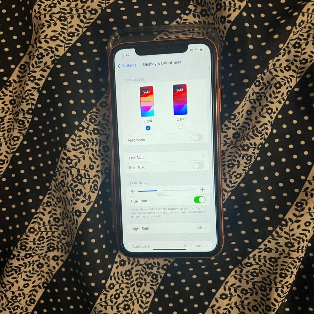 Apple iPhone XR - 64 GB -Coral (Straight Talk) Custom Mirror Silver Chrome Back